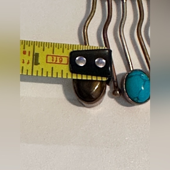 Elegant Artisan Multi Gemstone Pendant Hand Crafted 40mm Wire Necklace 4006 - Picture 12 of 16